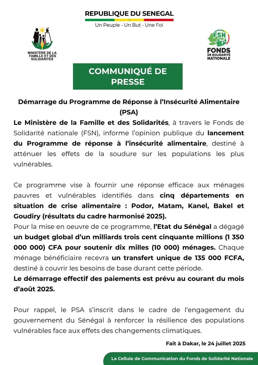 mfsgouvsn's tweet image. #familleetsolidarites #FSN #Sénégal
