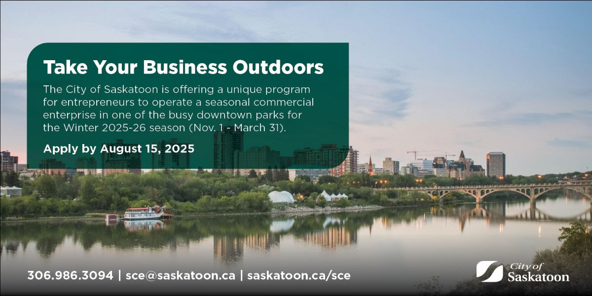 Saskatoon Chamber (@thechamberyxe) on Twitter photo The Winter Program application intake is now open. Deadline to apply is August 15, 2025.
Apply Today bit.ly/46Yan0k
<a href="/cityofsaskatoon/">City of Saskatoon</a> The Winter Program application intake is now open. Deadline to apply is August 15, 2025.
Apply Today bit.ly/46Yan0k
<a href="/cityofsaskatoon/">City of Saskatoon</a>