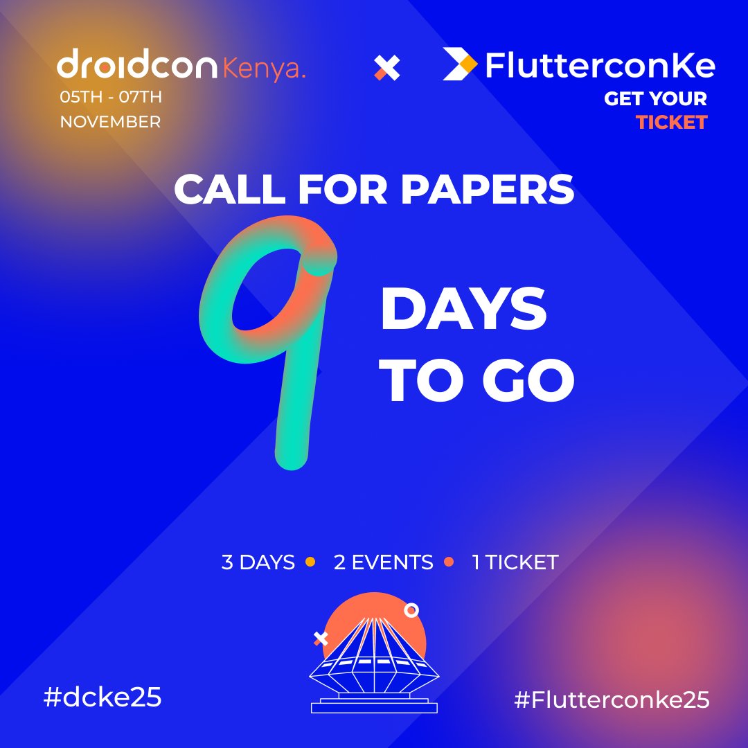 droidconke's tweet image. 9 days left to submit your session for #dcke25.
Have a talk idea or demo to share with the Android community?
Let’s hear it.
🔗Submit your proposal here: bit.ly/dcke25CFP
🎟️Get your ticket: bit.ly/dcKE2025Tickets
#AndroidDev