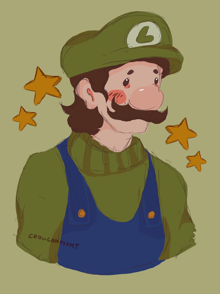 💚⭐️Best character!⭐️💚
#Luigi #LuigiFanart #Fanart