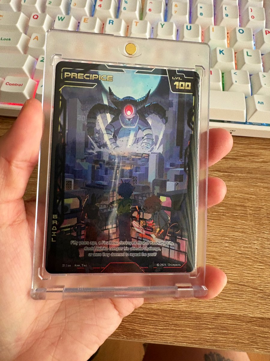 saikai_eth's tweet image. my @ChimpersHQ x @finalbosuX grail card arrived yesterday! card looks absolutely sick, and team just keeps shipping (literal shipping too)

on that note, happy 1 million followers on TikTok, Chimpers 🫶🏼