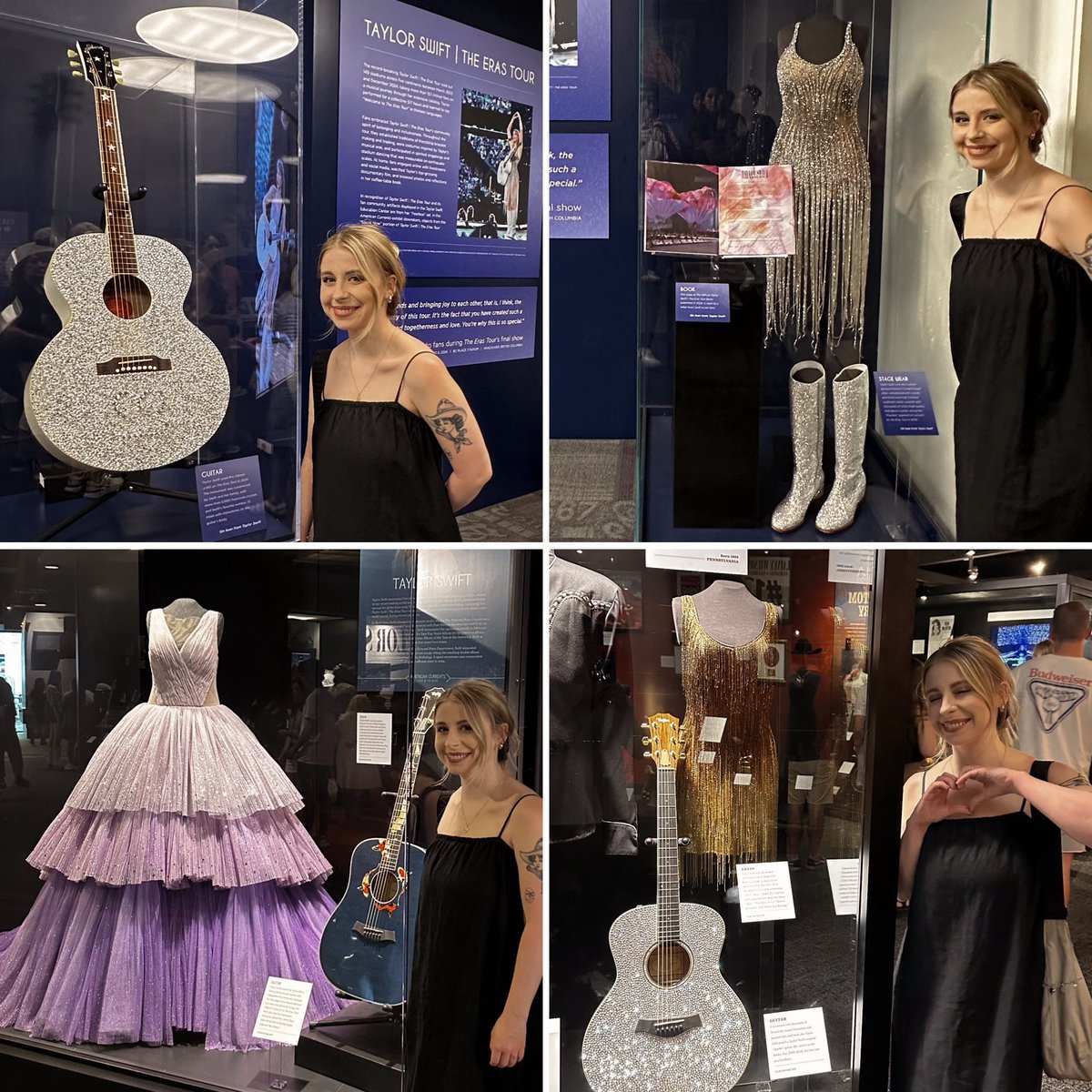 alltooriah's tweet image. had so much fun at the country music hall of fame 🫶🏻 i love being a swiftie❕ #TSTheErasTour @taylornation13