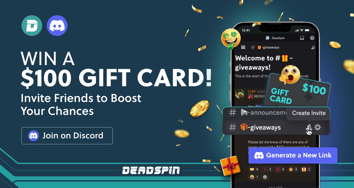 Deadspin's tweet image. 🚨 WIN $100 OF DEADSPIN'S MONEY 🚨
Refer a friend to the Deadspin Discord in July and get entered to win a FREE $100 gift card!
The more referrals you make, the more entries you get! Join here for the best +EV gambling picks, promos, and more: discord.com/invite/BPHT7Q2…