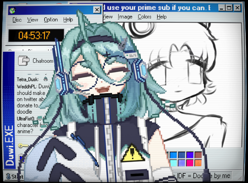 Duwi_EXE's tweet image. I'm taking doodle requests RIGHT NOW if you donate to Ironmouse's IDF fund!!!