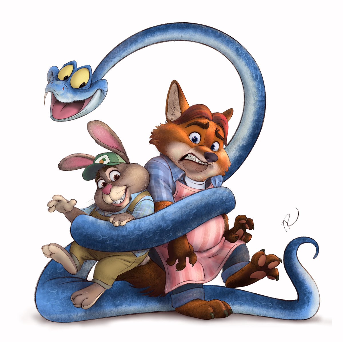Zootopia 2 poster parody commission. Who’s excited for the sequel? #zootopia2 #gideongray #stuhopps #garydesnake #rain1940_art