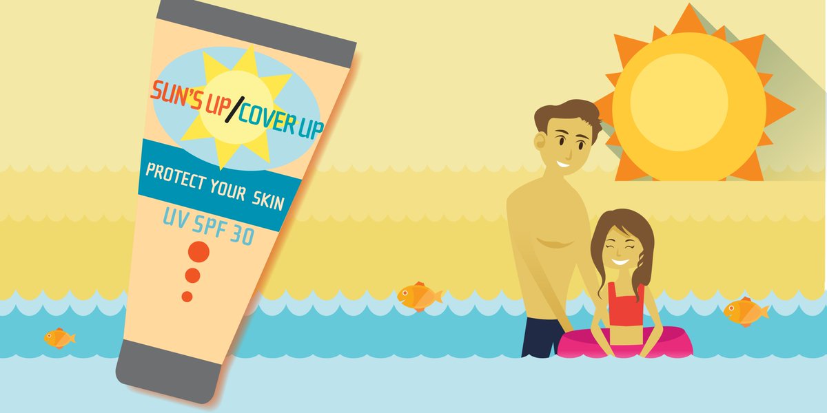 flhealthlee's tweet image. Protect the skin you're in!

Remember to wear a broad-spectrum #sunscreen that filters out both UVA and UVB rays and has an SPF of 15 or higher before you go outside.

Sunscreen wears off, make sure to reapply!

#SunSafety #SkinCancer #Summer #HealthyChoices