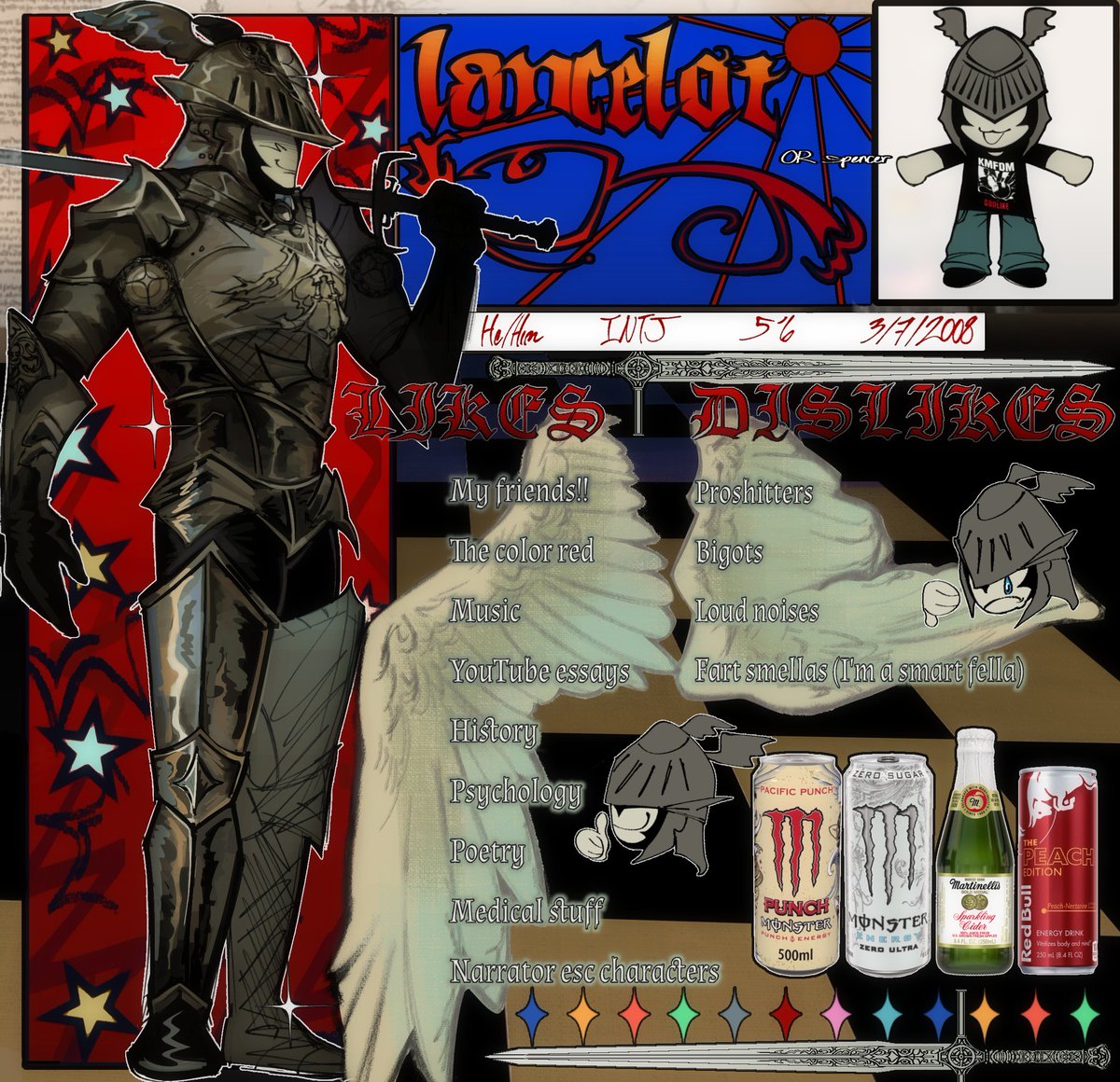 Intro thing #MeetTheArtist #knight #persona