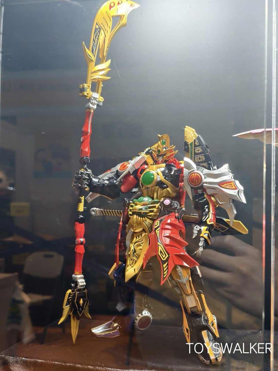 TokuNation's tweet image. FlameToys Mighty Morphin Power Rangers Thunder Megazord Revealed news.tokunation.com/2025/07/24/fla… #tokunation