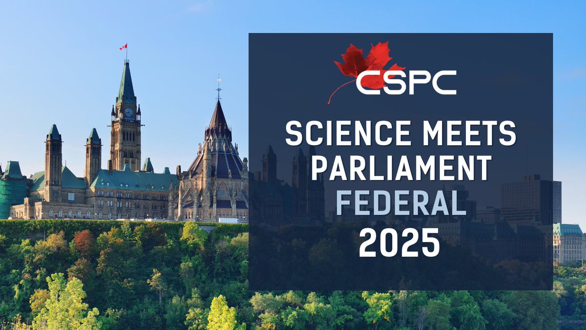 sciencepolicy's tweet image. Science Meets Parliament - Federal will take place November 17-18, 2025 in Ottawa!
#SciParl2025 brings together researchers with parliamentarians to strengthen the connection between science and policy communities.
Learn about sponsorship opportunities: sciencepolicy.ca/programs/scien…