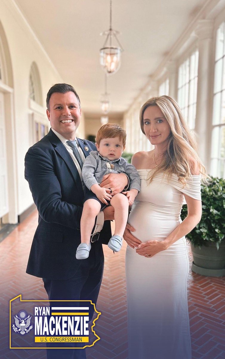 RepMackenzie's tweet image. My wife Chloe and I are delighted to announce that we are expecting our second child, a daughter, due this winter. We are overjoyed!