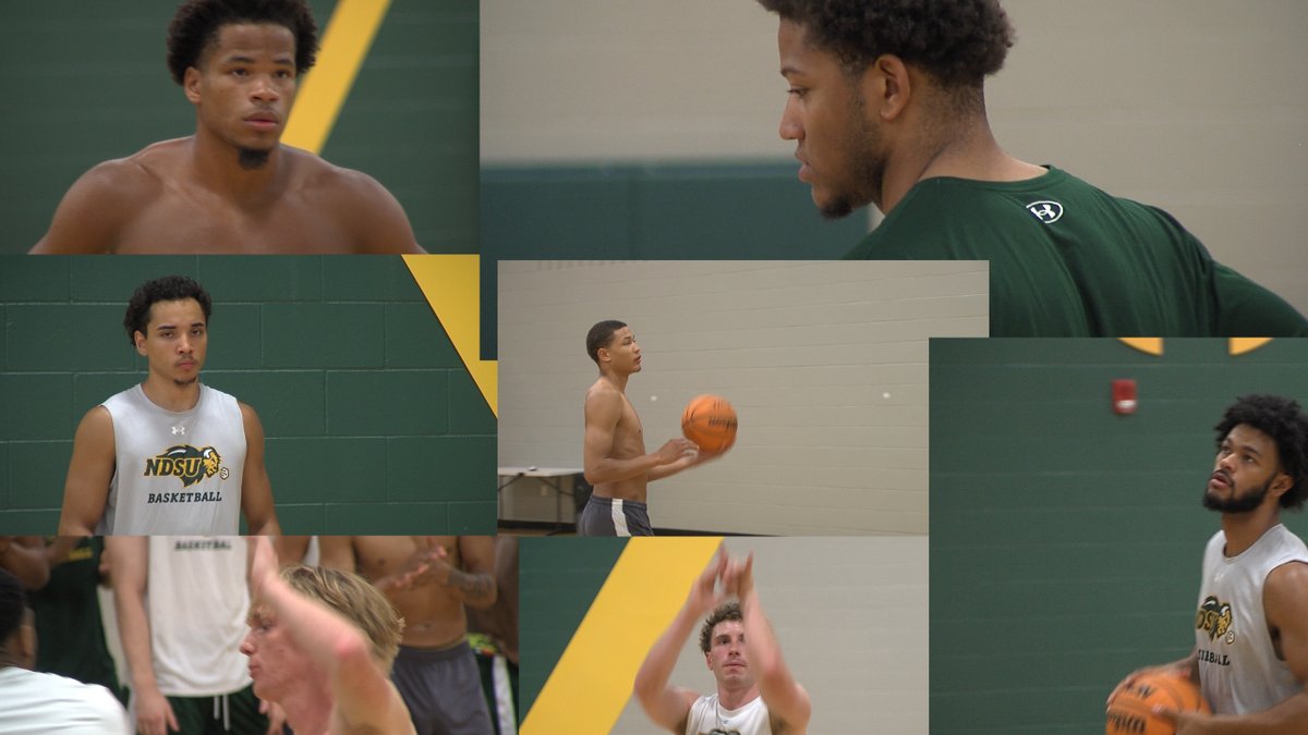 DomIzzoWDAY's tweet image. Tonight at 6 on @WDAYSports; meet the new look #NDSU men's basketball roster.
Nametags may be needed.