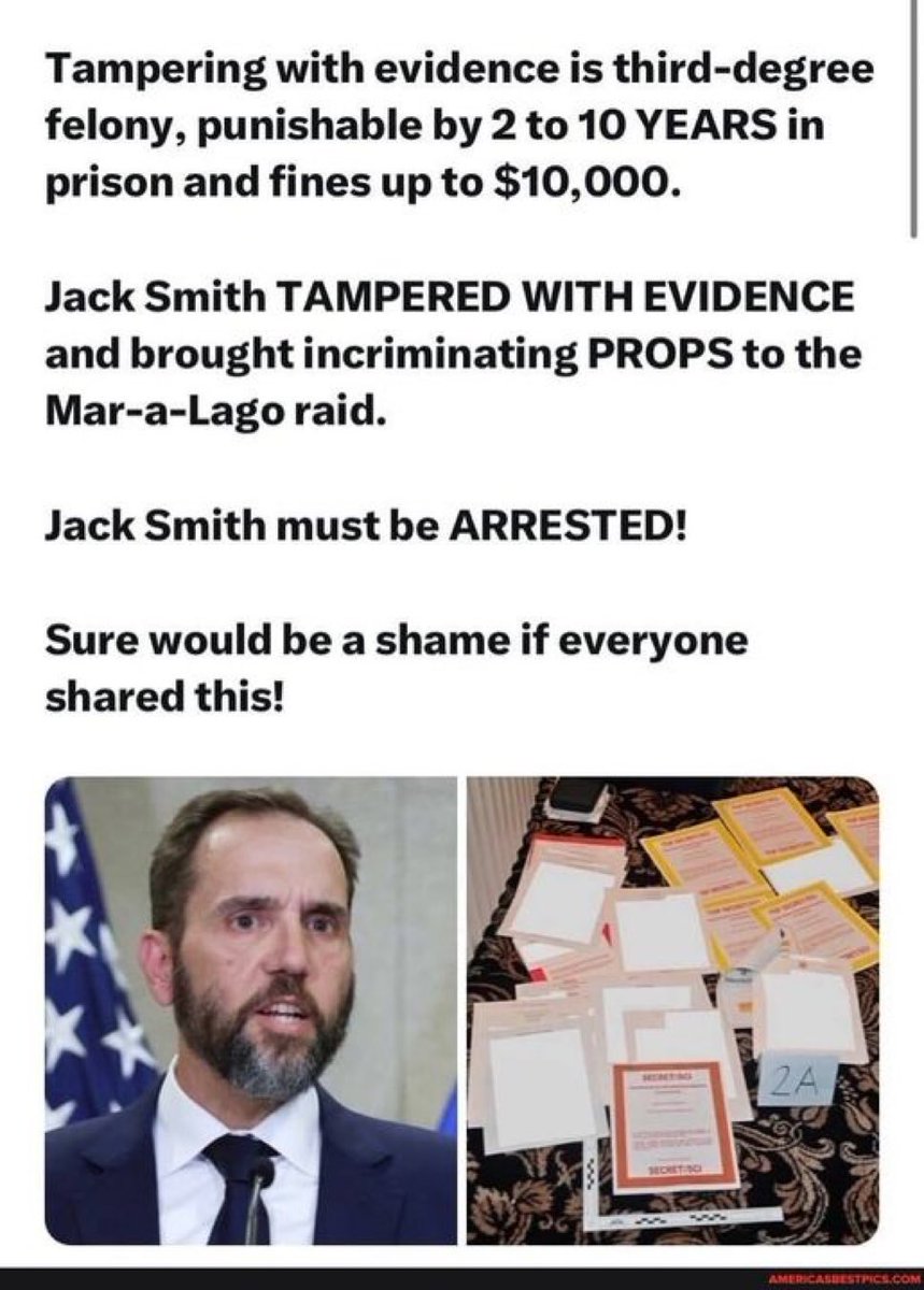 Arrest Jack Smith now!