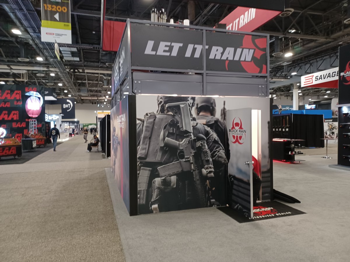 Throwback Thursday to SHOT Show '22 💥

This Black Rain booth really stole the show! Let us help you steal the spotlight at your next show by visiting us at e3xps.com 🚨

#wearee3xps #differenttheexperience #tradeshows #shotshow