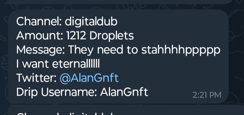 Digital_Dub01's tweet image. No don't Stahhhhppppp!!!
Jk LFGOOO!!!!
But seriously Don't Stahhhpppp!!!
I frickin Love these messages❤️🔥
