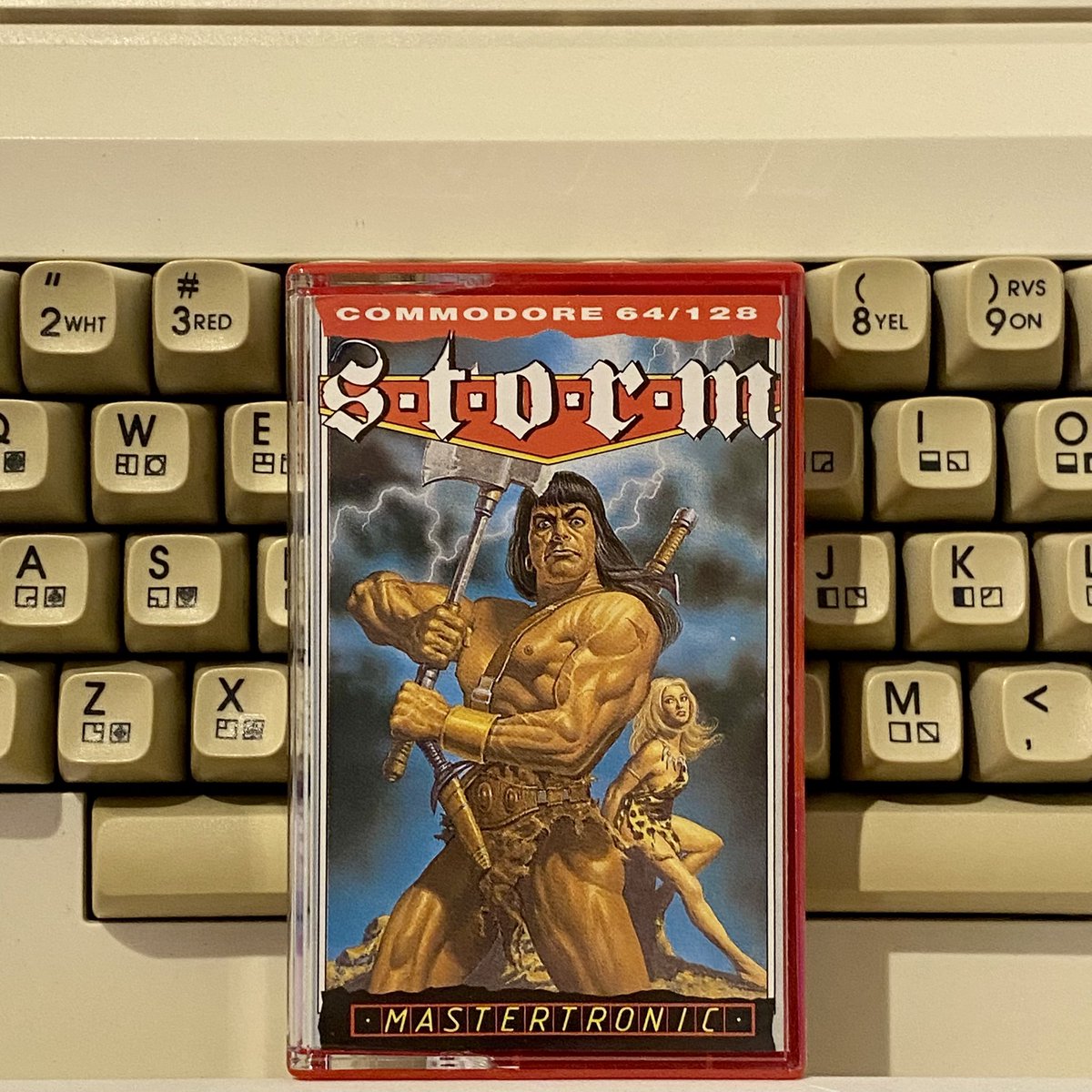 retroguybry's tweet image. 🕹C64 Game of the Day🕹
Storm (1986) converted by Jim Baguley and published by Mastertronic. This Gauntlet clone looks a bit rough but its gameplay more than makes up for it. A catchy title tune too by David Whittaker makes this a great budget game. #Commodore64 #C64GameOfTheDay