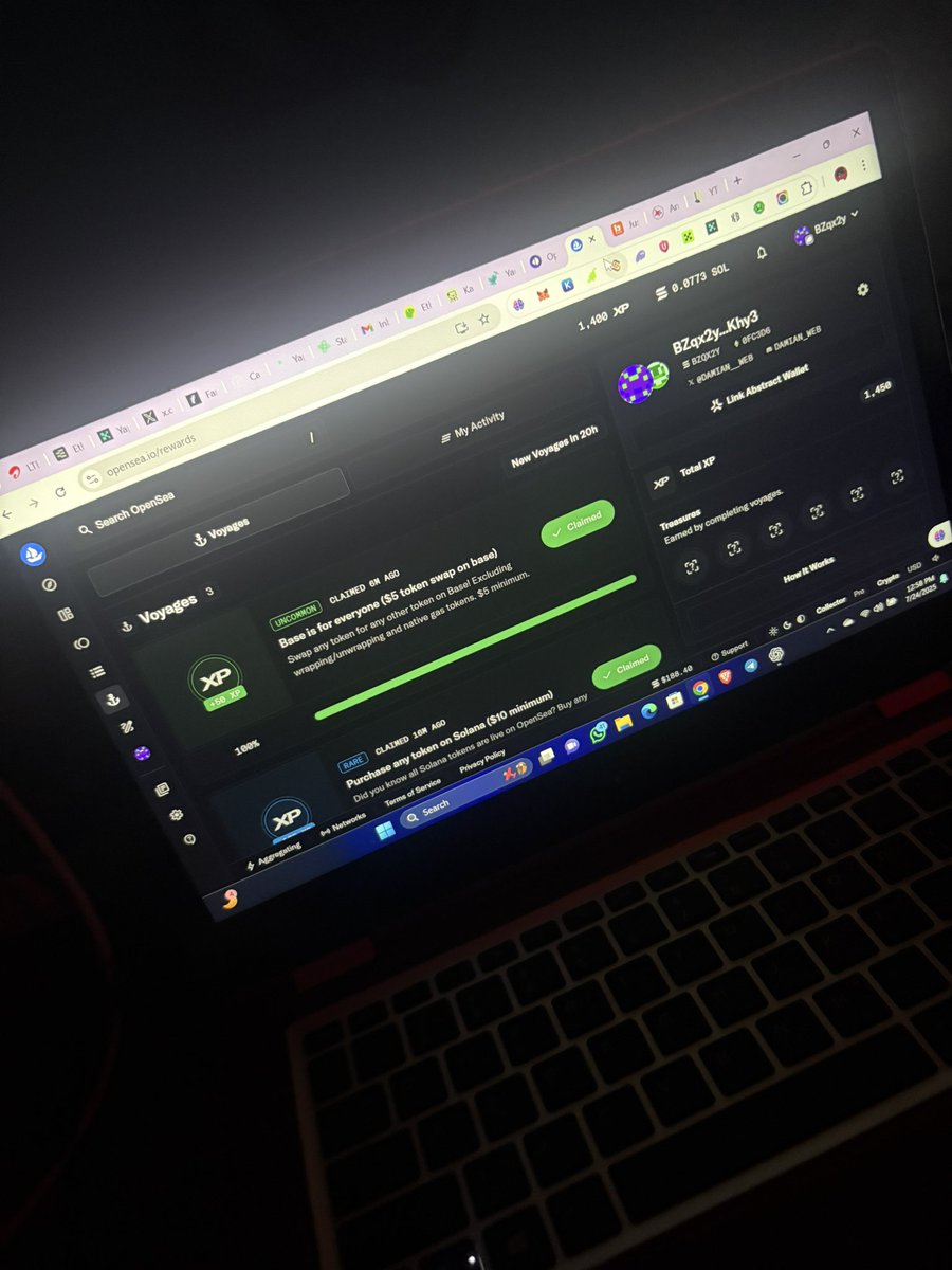 Damian__web's tweet image. My favorite thing to do daily is check my @opensea xp and do any new task
$SEA is gonna save us 🙂↔️