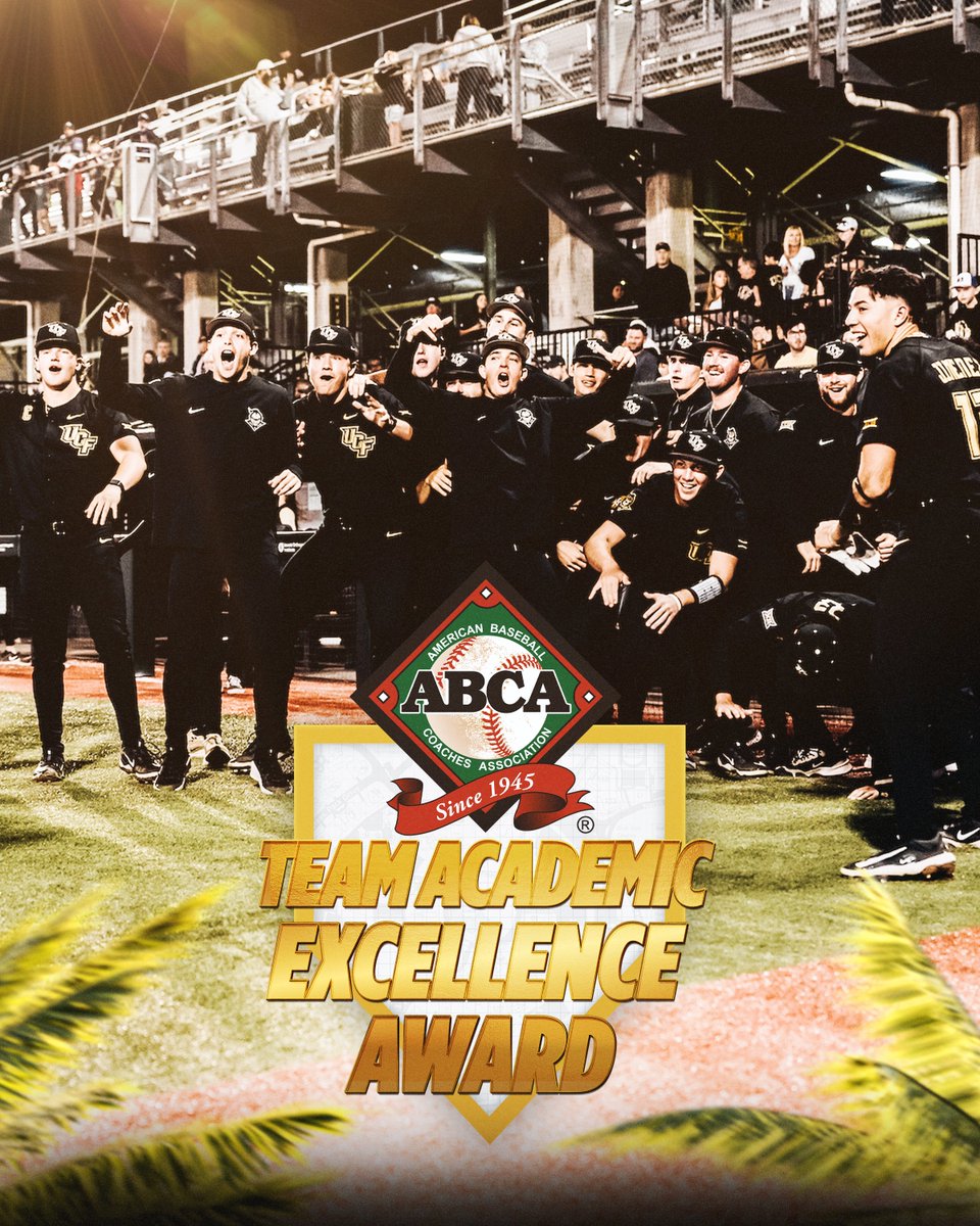 Brains and bats! Congrats to the boys for securing a spot on the ABCA Team Academic Excellence Award for the 2️⃣nd straight year ⚾📚

📰 ucfknights.com/news/2025/07/2…