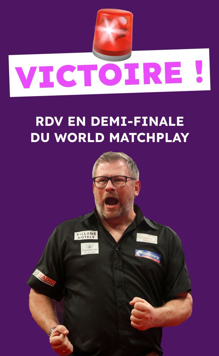 FrenchDartsFest's tweet image. Forme olympique pour @JamesWade180, direction les demies du #WorldMatchplay ! Tellement hâte de le voir jouer en France en décembre 😉🔥 #darts #flechettes