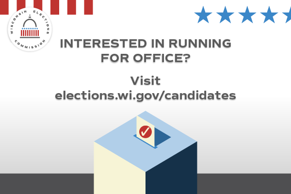 WI_Elections's tweet image. Looking to run for office? Check out the Candidates page on our website! 🗳️🇺🇸

You can find info about getting on the ballot, residency requirements, and more at elections.wi.gov/candidates