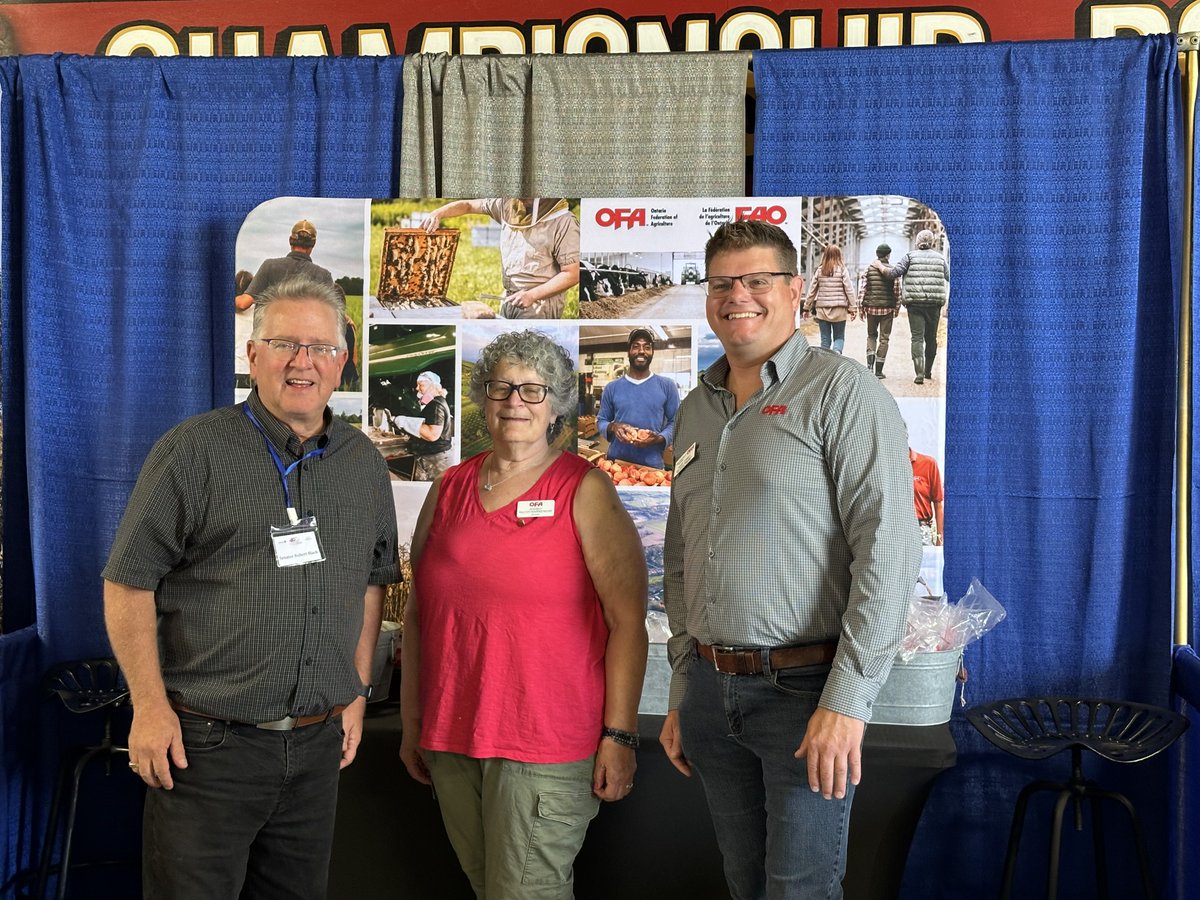SenatorRobBlack's tweet image. What a great morning spent at the @OntarioSheep Farmers Field Day! It was a pleasure to speak at this interesting event, connect with many leaders and innovators in the sheep farming industry and learn about some new technologies in this field. Thank you for the invitation!…