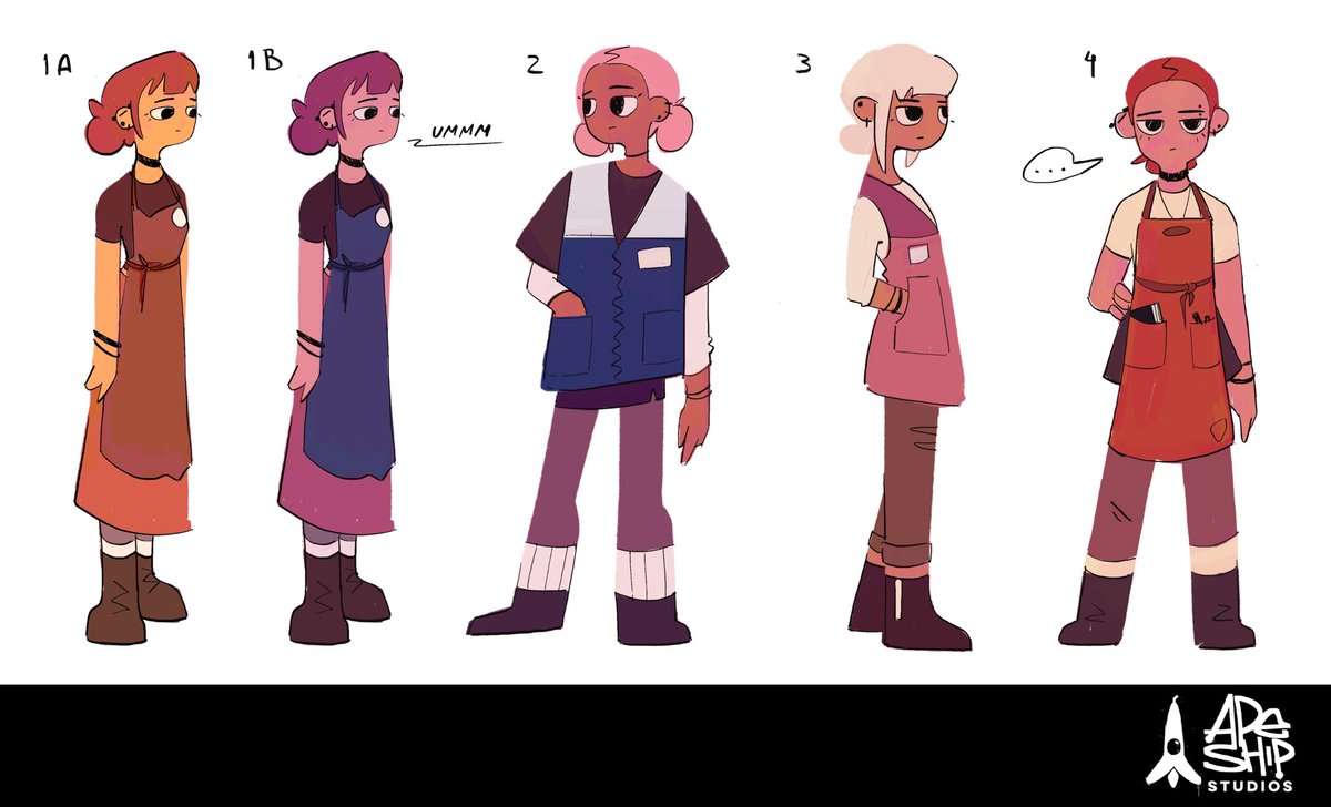 Exploring shapes, posture, &amp; design in early explorations for Cass from our studios newest IP,  CODE NAME: THE STREAM 🫧

check our page for more characters and #bts of how we’re making this story

Voiced by <a href="/P1KAPEACH/">gia ⚡️</a> 

#animation #animationart #characterdesign #illustration