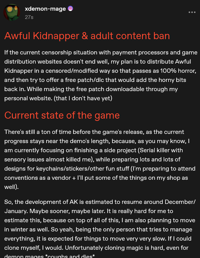 Current state of things #AwfulKidnapper