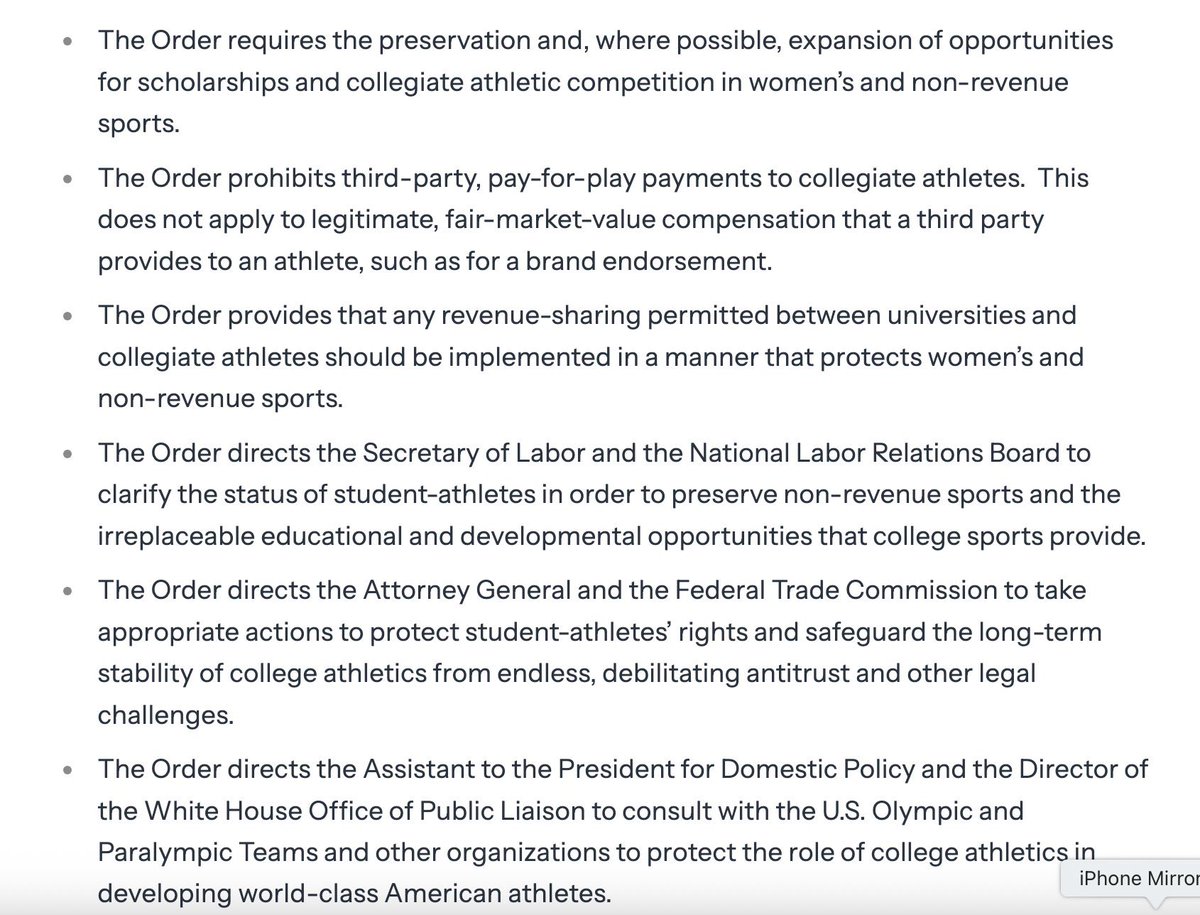 All_SECFB's tweet image. #NEWS: President Trump has signed an executive order to “save college sports”