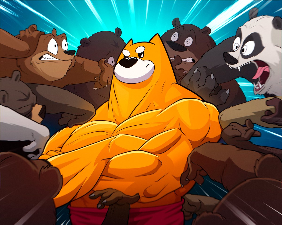 Bears are scared when they see the true strength of The Dog

Mortified even