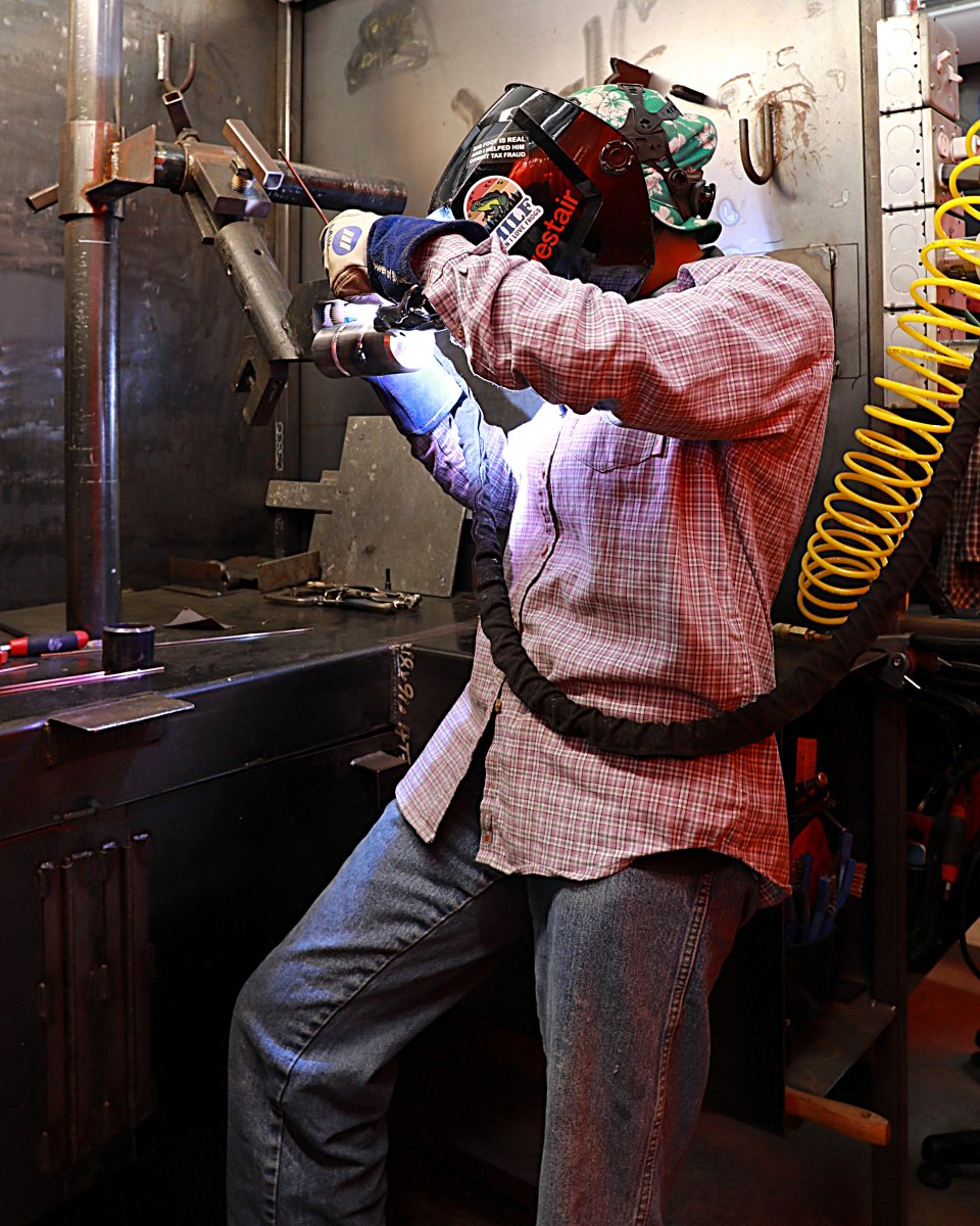 This week, Welding 2 students like Reggie are training on 5G pipe welds — a high-demand skill used in industries like aerospace and shipbuilding.

#WorkshopsForWarriors #Welding #PipeWelding #5GWelding #MilitaryToManufacturing