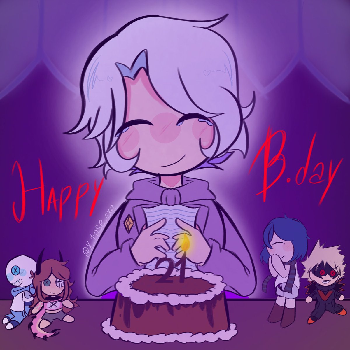 x_rose_exe's tweet image. ¡¡🍒Cumple y aniversario de 1 año🍒!!

🫰Llevó siendo amiga y hermana de Locu desde hace un año, es poco, pero para mí es demasiado tiempo🫰

✨Feliz cumpleaños @Locur0n y pasala bien✨