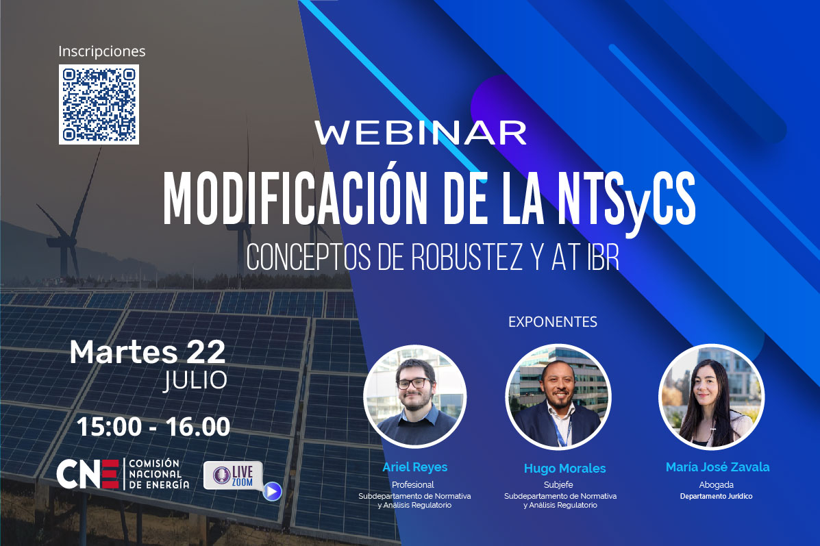 Webinar "Modificación de la NTSyCS: Conceptos de la robustez y AT IBR".
Más de 340 inscritos y 205 asistentes en línea en su peak.
Pase a ver 👇
youtu.be/ouE-7mij0HU