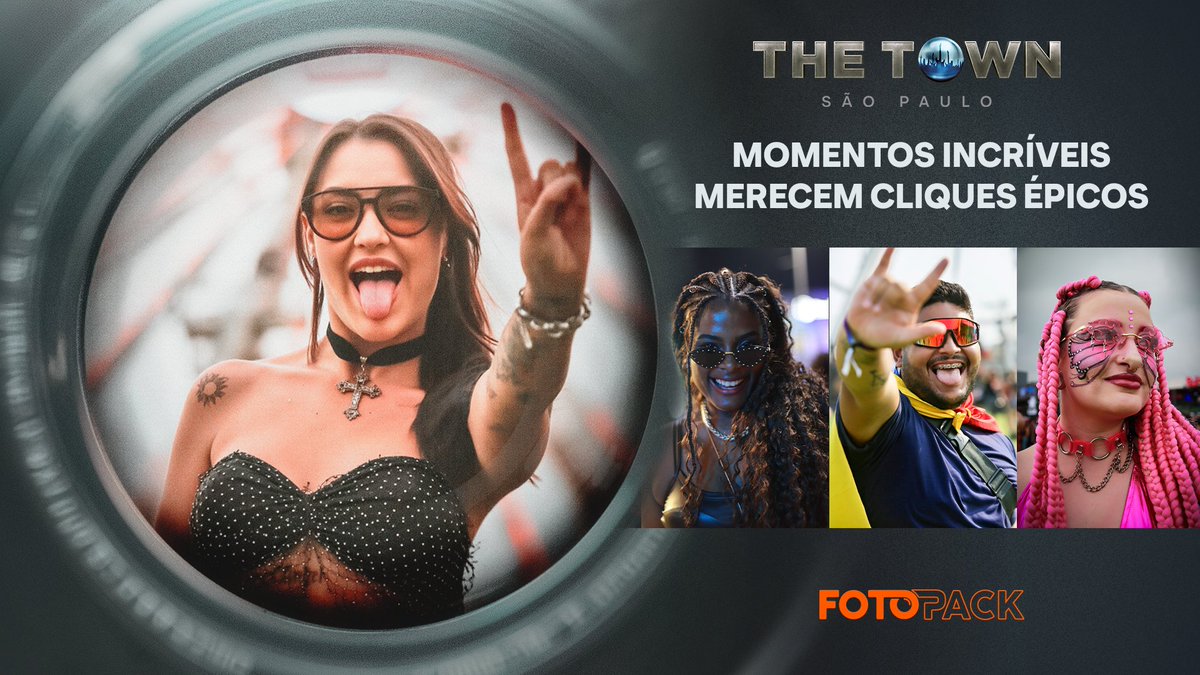 Fotos incríveis a um clique de distância! Garanta seu Fotopack com desconto especial até 5 de setembro e tenha fotos épicas feitas por fotógrafos profissionais na Cidade da Música, sem precisar sair do modo curtir. ​

Garanta o seu agora: bit.ly/3UuyBrC
#TheTown2025