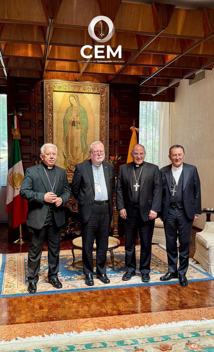 Esta mañana, la Conferencia del Episcopado Mexicano sostuvo un encuentro con Su Excelencia Mons. Paul Richard Gallagher, Secretario del Vaticano para las Relaciones con los Estados y las Organizaciones Internacionales.

Agradecemos profundamente este espacio de diálogo fraterno,