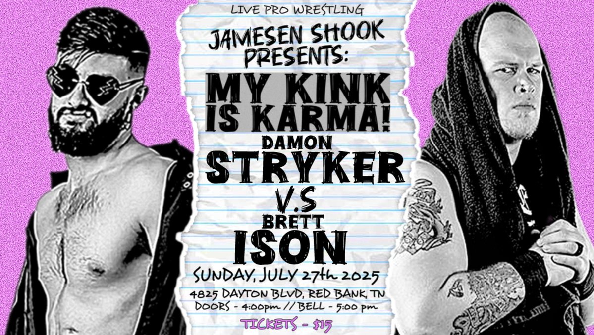 RoninKOBK's tweet image. This weekend fights.
Saturday and Sunday both at @TWE_Chattanooga arena
Night 1 @indiewrestling tag team championship opportunity
Night 2 vs Damon Stryker