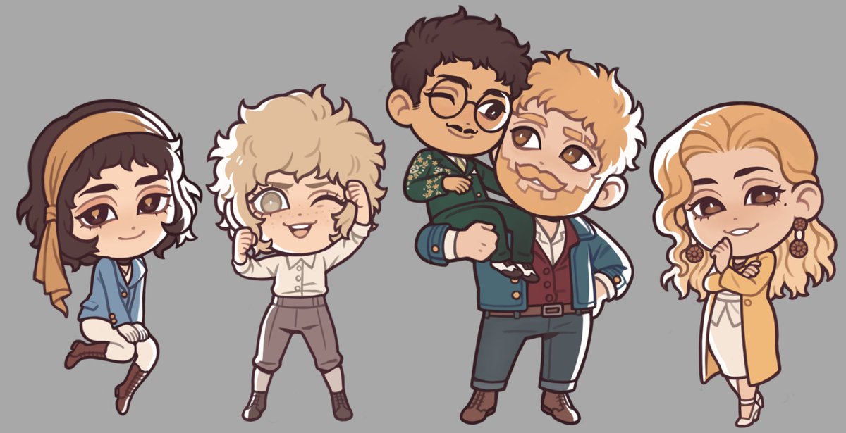 dinkydins's tweet image. It&apos;s dawning on me that I have a serious weakness for blonde x dark hair couples..... anyway, more progress. who should I do next?