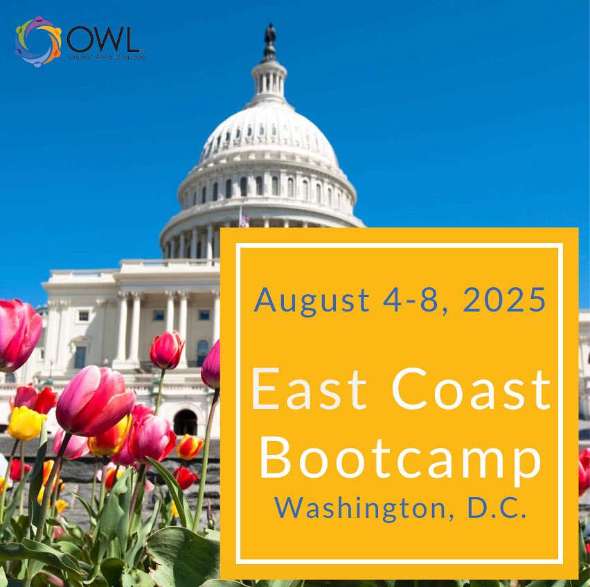 OWLanguage's tweet image. Join us August 4-8 for dynamic, fun, practical learning that will get your year off to a great start!! owlanguage.com/events/east-co…?