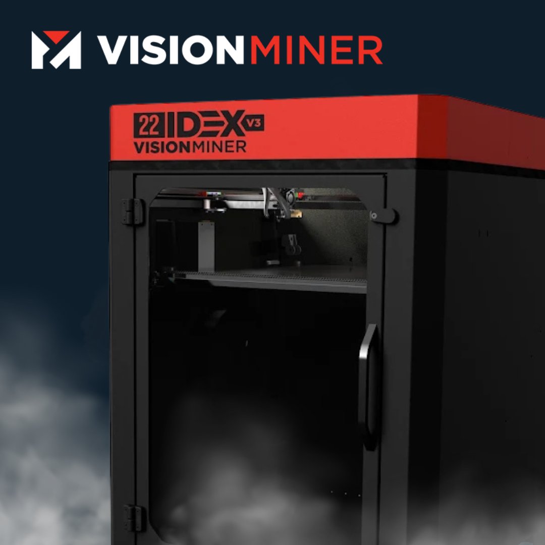 MatterHackers's tweet image. The Vision Miner 22 IDEX V3 prints high-temp materials like PEEK, offers true multi-material, mirror, and duplication modes, and delivers unmatched versatility for advanced applications.
matterhackers.com/r/gyLZSE
#MatterHackers