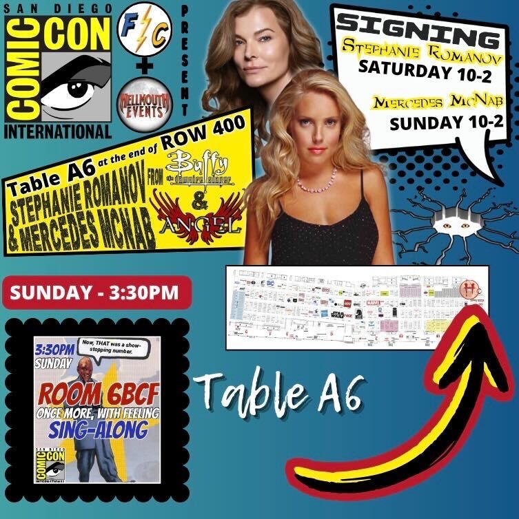 HellmouthEvents's tweet photo. #sdcc #sdcc2025 #stephanieromanov
#mercedesmcnab
#fandomcharities at table A06 at the end of row 400! https://t.co/3HOeA3rx9b