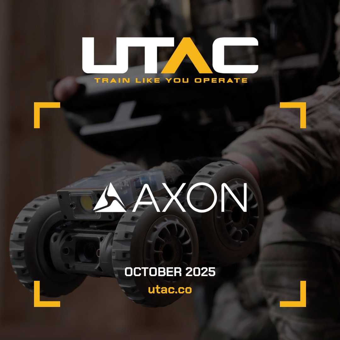 ⚡ Axon: protect more lives in more places ⚡
 
Excited to partner with <a href="/axon_us/">Axon</a> as a Diamond sponsor at #UTAC 2025! Attendees will engage directly with Axon and experience their cutting-edge ecosystem firsthand.

Register today: hubs.la/Q03yQRB90

#TrainLikeYouOperate