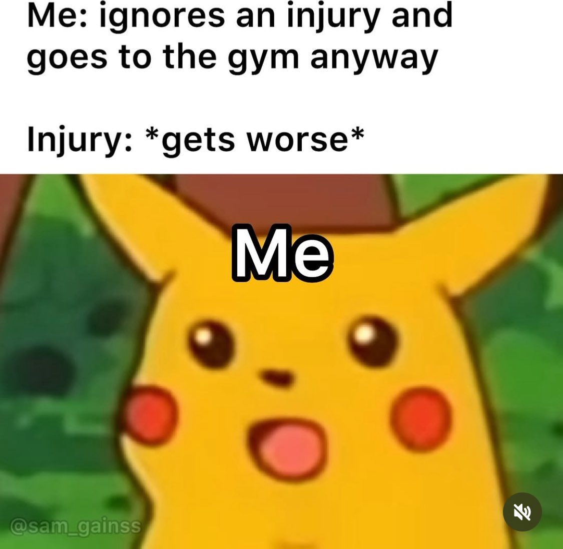 SGWinter13's tweet image. Me with my knees and running! 🤣🤣🤷🏻♂️
But ☝🏻☝🏻
I didn’t run today! Good job me! Used the little 🧠😌