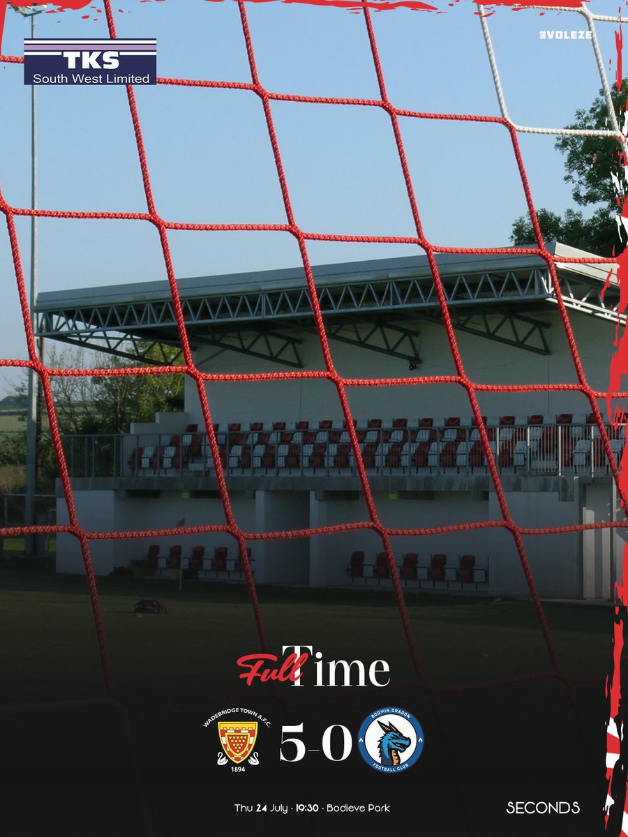 WadebridgeTown's tweet image. It’s all finished here at Bodieve Park for the #2ndTeam and we wish Bodmin Dragon FC all the best for their season.
#utbb #wadebridgetown #thebridgers #stpiranleague #cornwallfootball