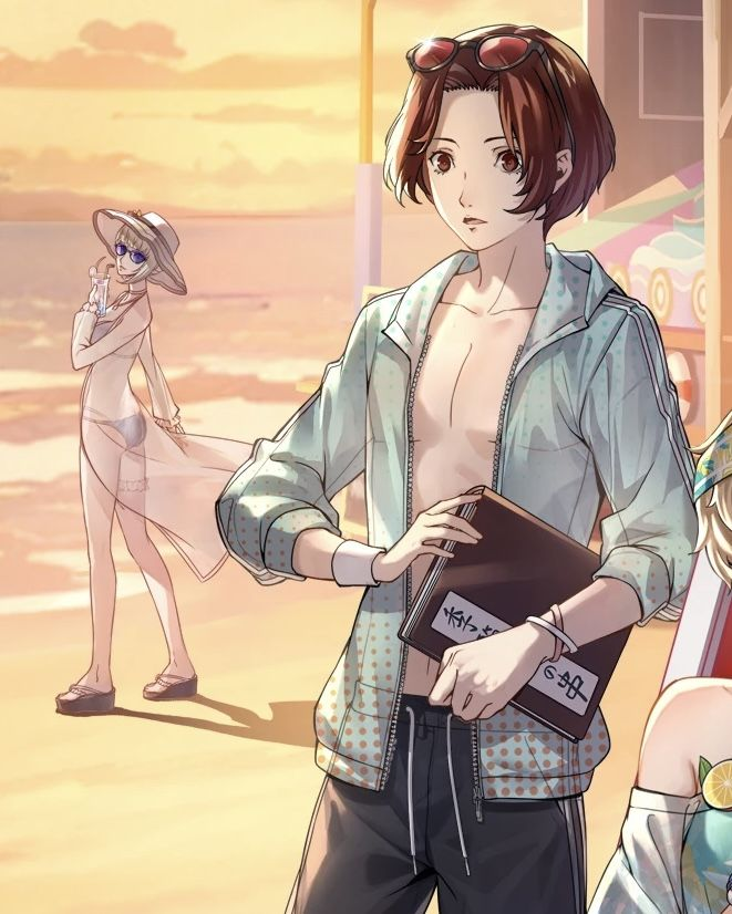 DailyNagisaP5X's tweet image. Summer Nagisa & Merope
Please don't comment about Merope...