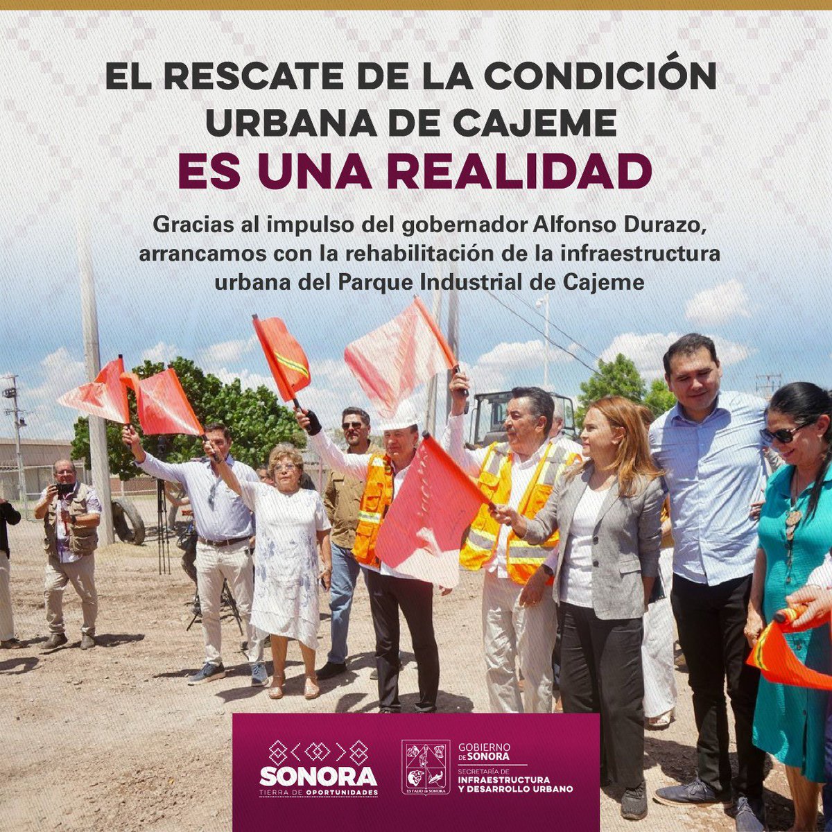 Gobierno del Estado de Sonora (@gobiernosonora) on Twitter photo 🚧 Gracias al impulso del gobernador <a href="/AlfonsoDurazo/">Alfonso Durazo</a>, la rehabilitación de la infraestructura del Parque Industrial de #Cajeme será una realidad.
Seguimos recuperando la condición urbana del sur del estado para garantizar mejores oportunidades económicas y de desarrollo para 🚧 Gracias al impulso del gobernador <a href="/AlfonsoDurazo/">Alfonso Durazo</a>, la rehabilitación de la infraestructura del Parque Industrial de #Cajeme será una realidad.
Seguimos recuperando la condición urbana del sur del estado para garantizar mejores oportunidades económicas y de desarrollo para