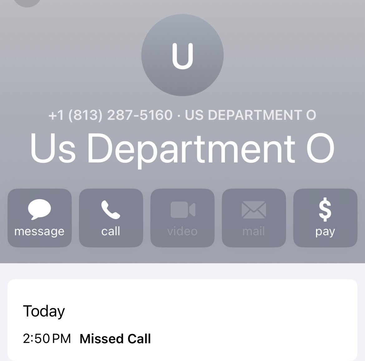 This is the number that left me the obscene voicemail.