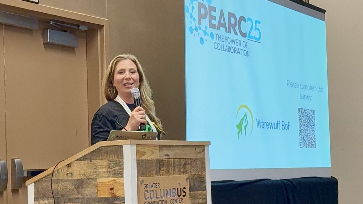 warewulfhpc's tweet image. The first official Warewulf BoF at PEARC25 was a HUGE success!
BIG thanks to...
Rose Stein (Community Manager, CIQ)
Jonathon Anderson (TSC, CIQ)
Ian Kaufman (Contributor, UCSD)
Tim Middelkoop (TSC, Internet2)
Joseph Creech (User, GWU)
And all 30+ attendees ❣️