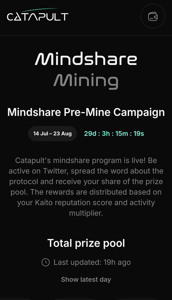 NigraMain's tweet image. Another mindshare minning program @letsCatapult almost like Bios is out with pretty interesting concept..
Here’s what you need to know about Catapult :
- it has a Dual engine with omnichain launch aggregator and RNG-based offchain coins
- Built on @HyperliquidX and…