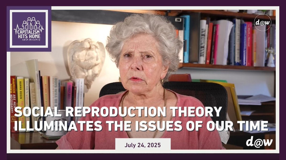 AVAILABLE NOW! New episode of #CapitalismHitsHome with <a href="/DrHarrietFraad/">Harriet Fraad</a> "Social #Reproduction #Theory Illuminates the Issues of Our Time" <a href="/democracyatwrk/">Democracy At Work</a> #democracyatwork
Watch it here: youtube.com/watch?v=vYv7Vd…