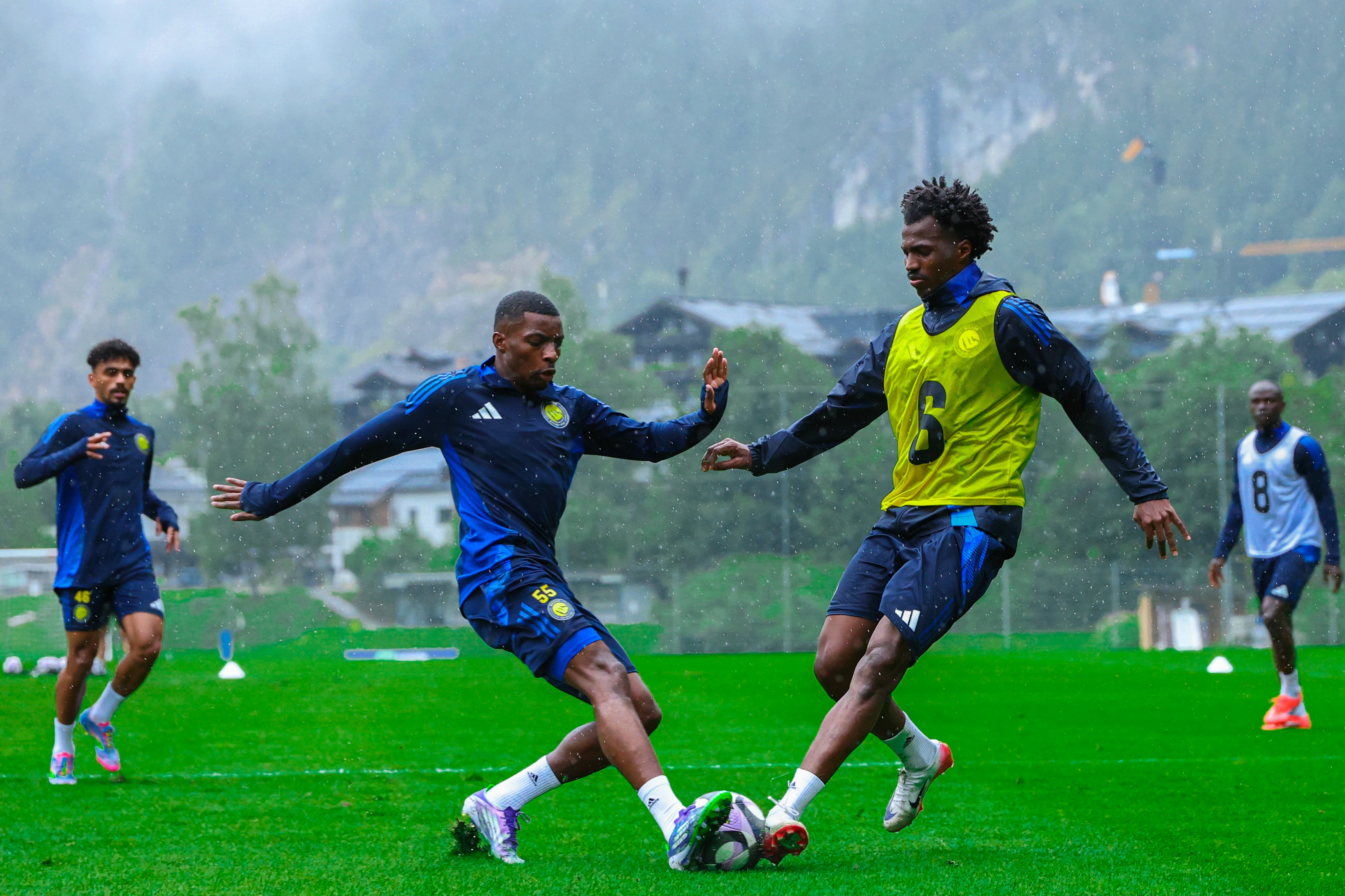 من تدريبات النصر. (إكس) 