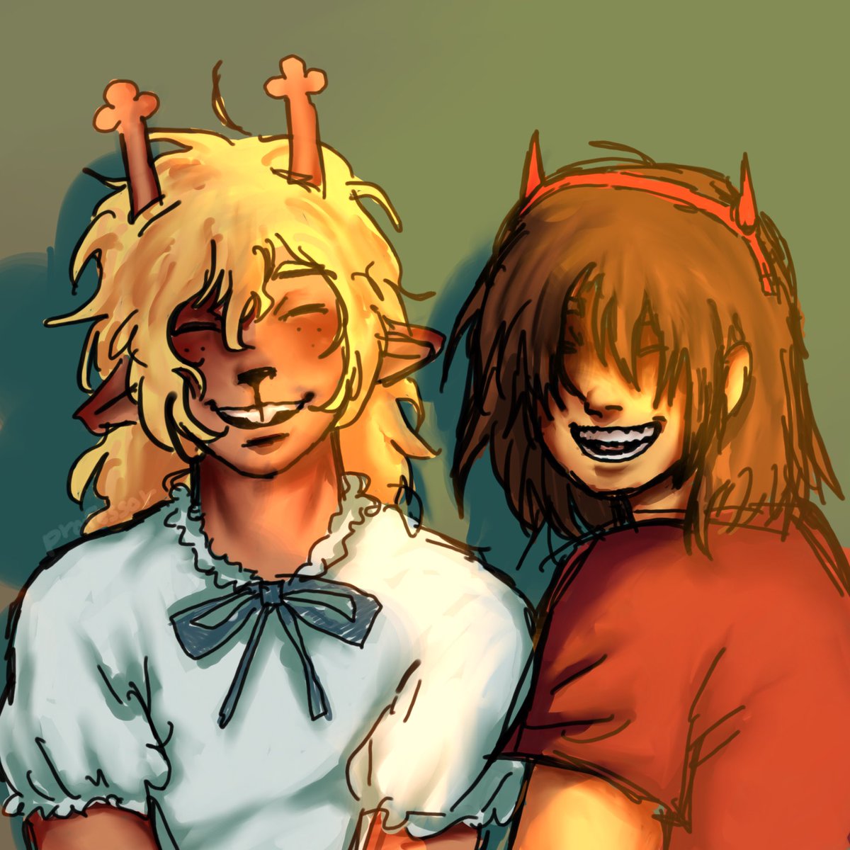 temmiegetsajob's tweet image. the kids #DELTARUNE #krisdreemurr #noelleholiday