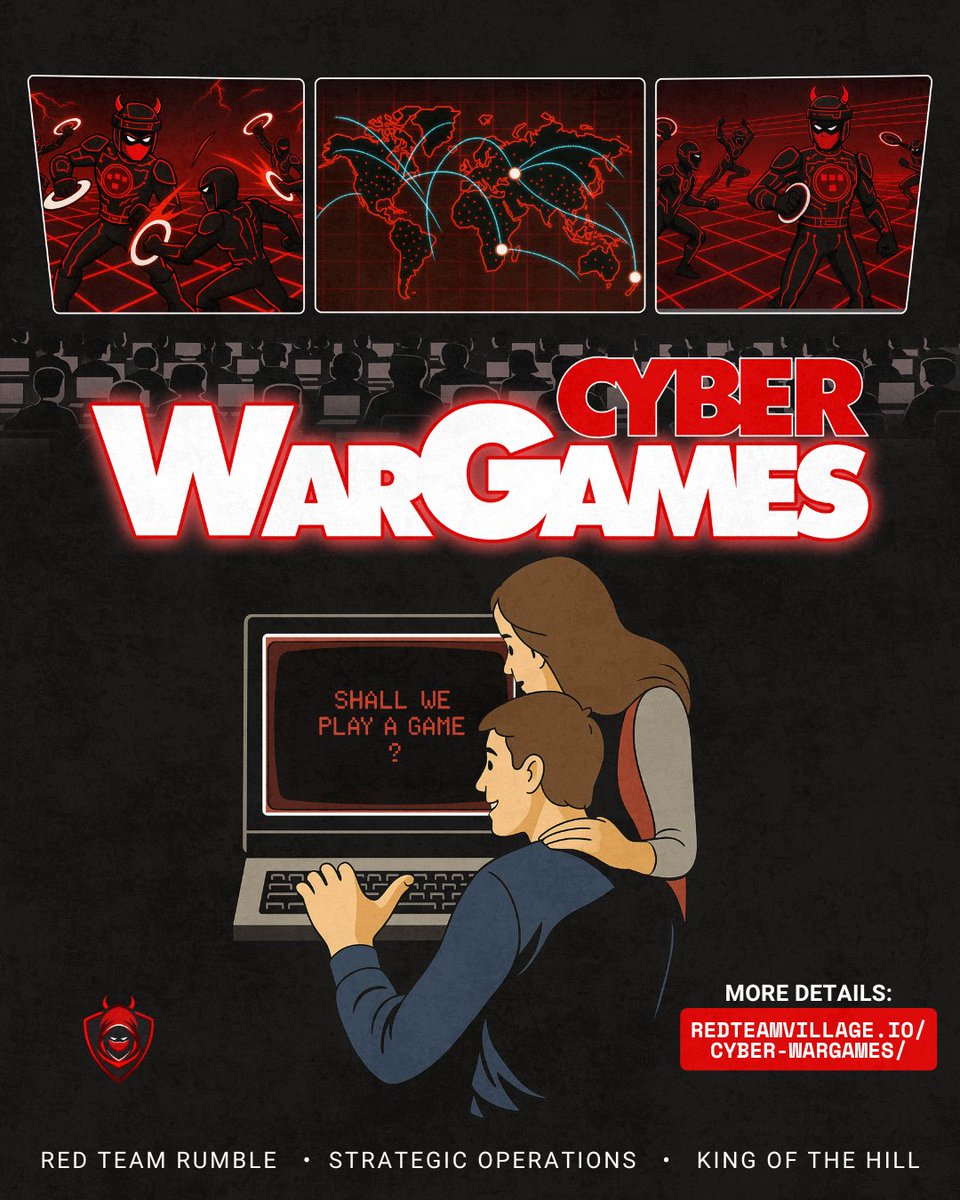 RedTeamVillage_'s tweet image. ⚔️ RTV: Cyber Wargames at @defcon 33
3 events. 1 mission:
Dominate the cyber battlefield.
👑 King of the Hill (remote too!)
🛡️ Strategic Ops
🔥 Redteam Rumble
📝Details: redteamvillage.io/cyber-wargames/